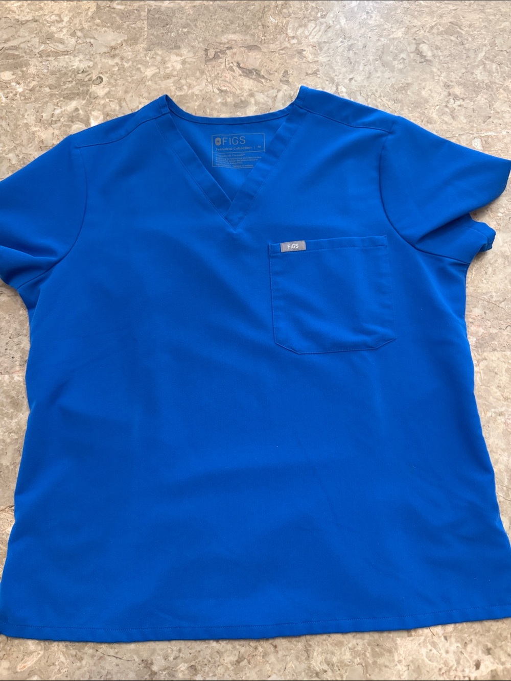 FIGS Women's V-Neck Medical Top in Blue